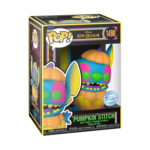 Disney Stitch Pumpkin Black Light Edition Now £8